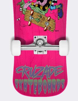 Skate Completo Cruzade Sketchy Is Fun Pink 9.0' x 31'