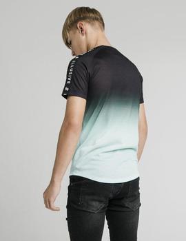 Camiseta Illusive London TAPE FADE LOGO - Black Mint