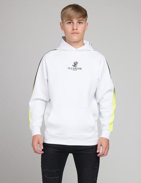 Sudadera ILLUSIVE LONDON FADE PANEL OVERHEAD White