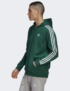 Sudadera Adidas Capucha 3-STRIPES FZ - Verde