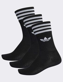 Calcetines SOLID CREW (3 pares) - Negro