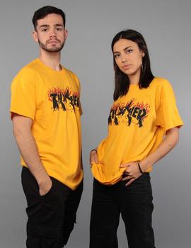 Camiseta Thrasher CROWS - Gold