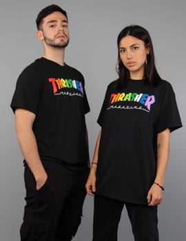 Camiseta Rainbow Mag  - Negro