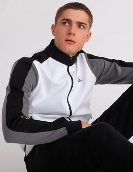 Chaqueta Le Coq  TECH FZ SWEAT N2 - NEW OPTICAL WHITE BLAC