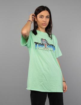 Camiseta Thrasher Leopard Mag  - Verde Menta