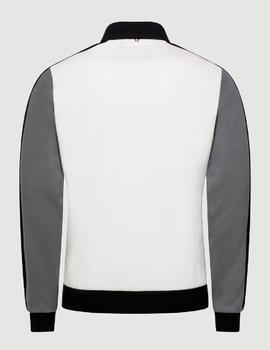 Chaqueta Le Coq  TECH FZ SWEAT N2 - NEW OPTICAL WHITE BLAC