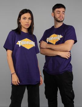 Camiseta Thrasher Diamond Logo  - Morado