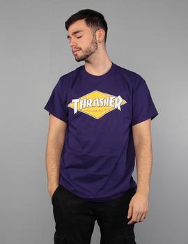 Camiseta Thrasher Diamond Logo  - Morado