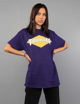 Camiseta Thrasher Diamond Logo  - Morado