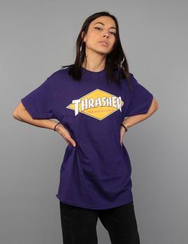 Camiseta Thrasher Diamond Logo  - Morado