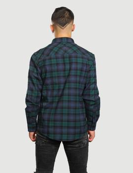 Camisa Carhartt PELKEY - DARK FIR BLUE