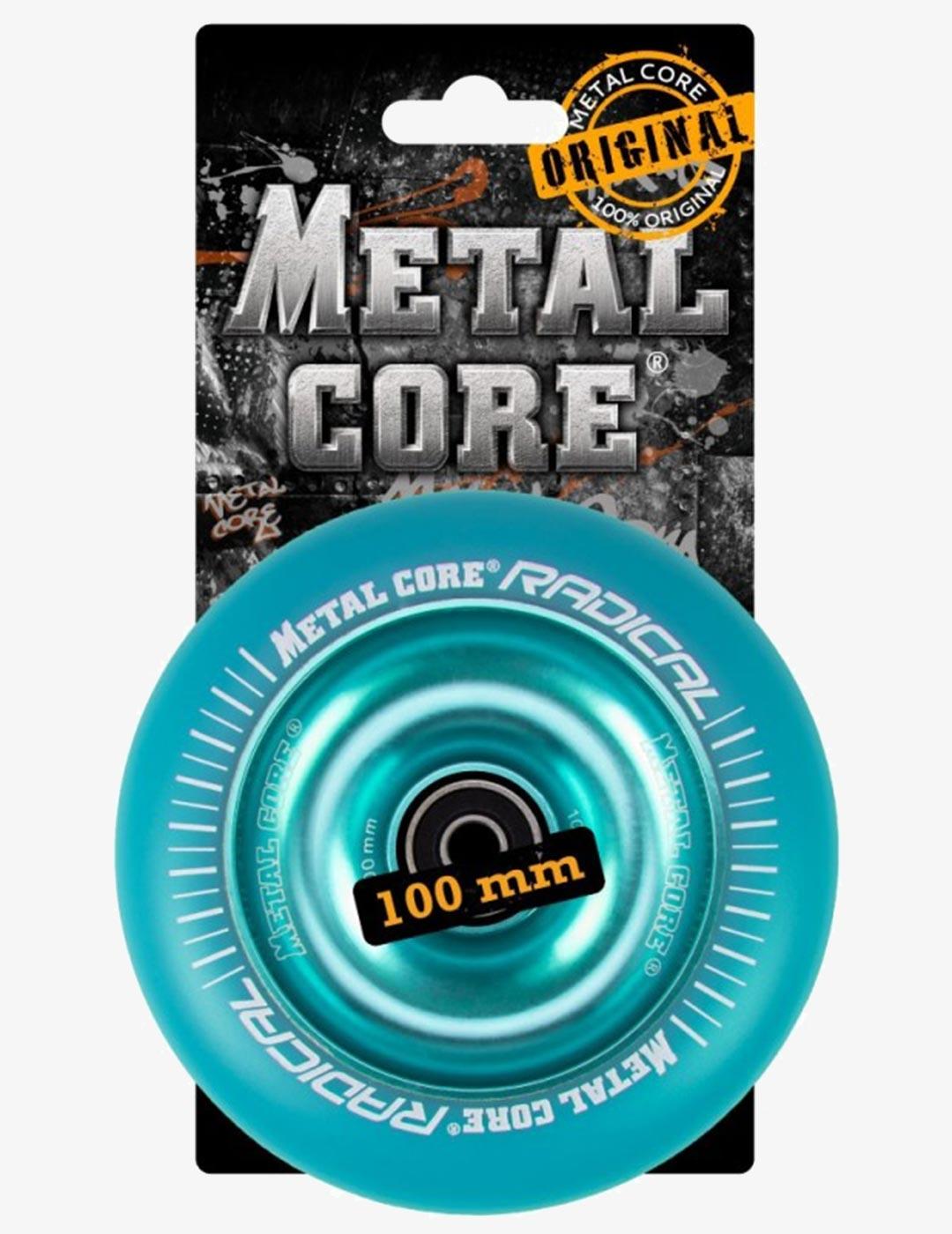 Rueda Metal Core RADICAL 100MM - Azul Fluor
