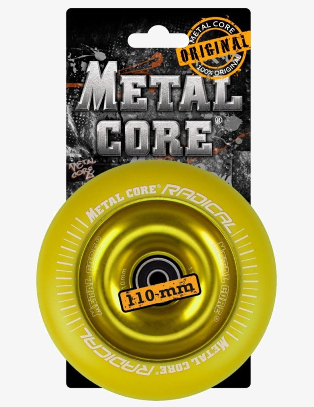 Rueda Metal Core RADICAL 110MM - Amarillo Fluor