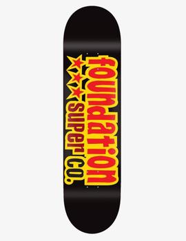 Tabla Skate FOUNDATION 8.13' 3 STAR - Black (LIJA GRATIS)