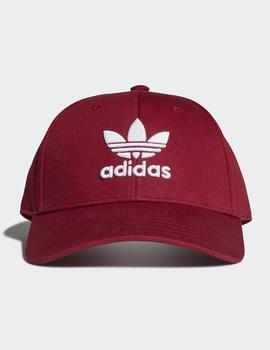 Gorra Adidas BASEB CLASS TREFOIL - Granate/Blanco