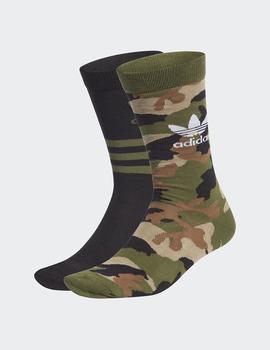 Calcetines Adidas SOLID CREW - Camo/Negro