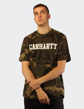 Camiseta Carhartt COLLEGE - CAMO LAUREL WHITE