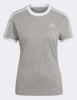 Camiseta Adidas WN 3 STRIPES - Gris vigoré