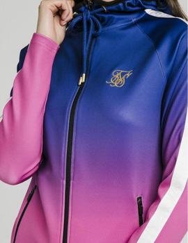 Sudadera Capucha Athlete fade full zip - Blue/Rose