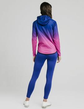 Sudadera Capucha Athlete fade full zip - Blue/Rose