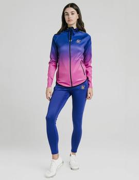 Sudadera Capucha Athlete fade full zip - Blue/Rose