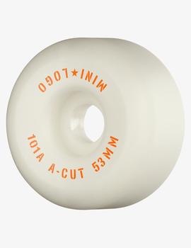 Ruedas Skate MINI LOGO A-CUT 53mm - 101a - Blanco (4 Ruedas)