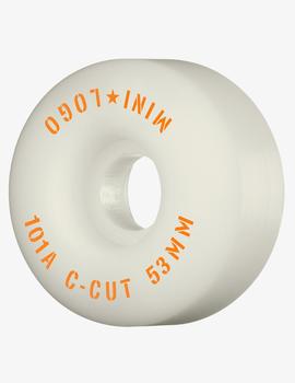 Ruedas Skate MINI LOGO C-CUT 53mm - 101a - Blanco (4 Ruedas)