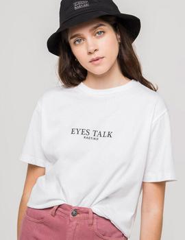 Camiseta Kaotiko EYES TALK - Blanco