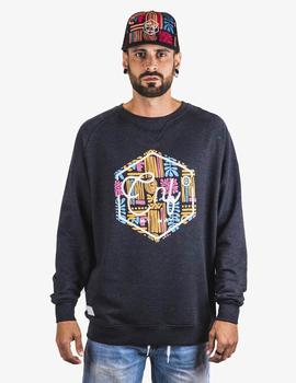 Sudadera Crew Confusion BUMBA - Negro