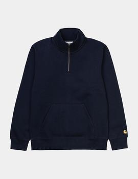 Sudadera Carhartt CHASE - Dark Navy Gold