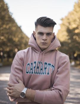 Sudadera Capucha Carhartt THEORY - BLUSH