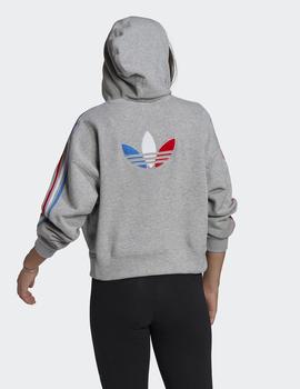 Sudadera Mujer Adidas GN2855 HOODIE - Gris vigoré