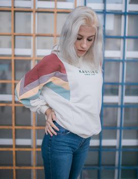 Sudadera Capucha Kaotiko KARA - Marfil