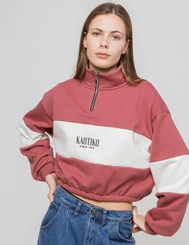 Sudadera Kaotiko LEAH - Granate Marfil