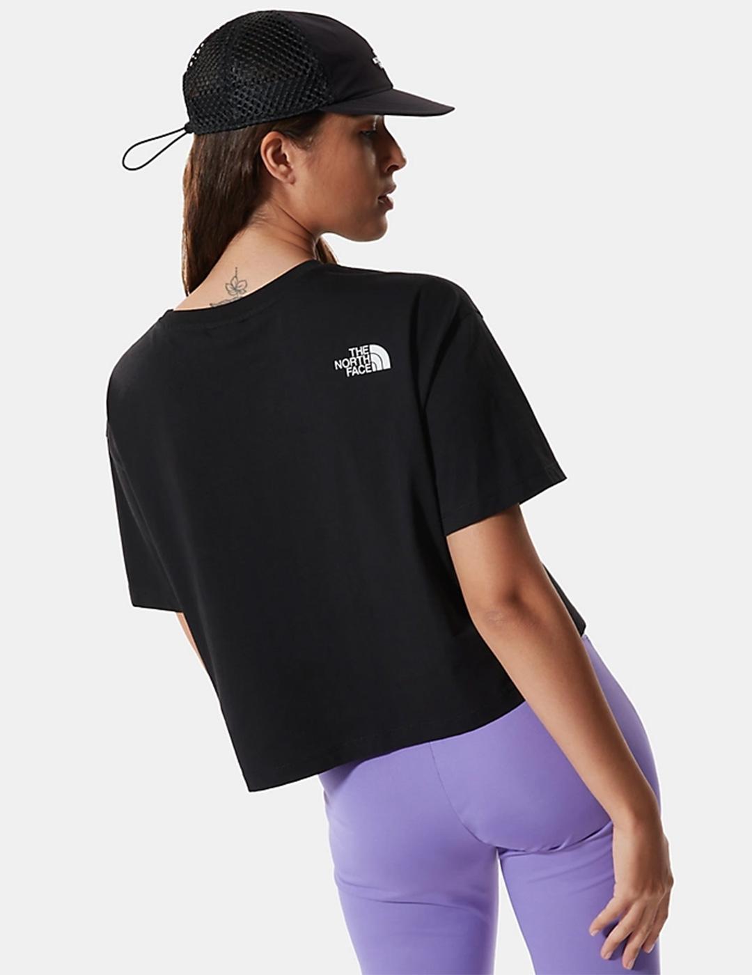 Camiseta Mujer TNF CROPPED FINE - Black