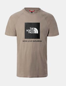 Camiseta TNF RAGLAN RED BOX - Mineral Grey