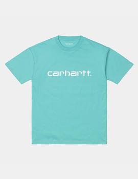 Camiseta Carhartt W' SCRIPT - Bondi / White