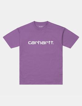 Camiseta Carhartt W' SCRIPT - Aster / White