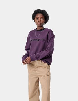 Sudadera Crew W' CARHARTT SWEAT - Boysenberry / Bl