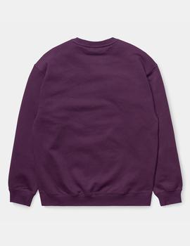 Sudadera Crew W' CARHARTT SWEAT - Boysenberry / Bl