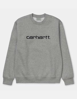 Sudadera Crew CARHARTT SWEAT - Grey Heather / Blac