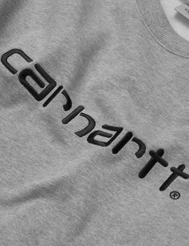 Sudadera Crew CARHARTT SWEAT - Grey Heather / Blac