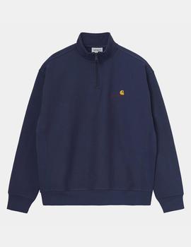 Sudadera Carhartt HALF ZIP AMERICAN SCRIPT - Space