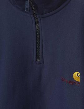 Sudadera Carhartt HALF ZIP AMERICAN SCRIPT - Space