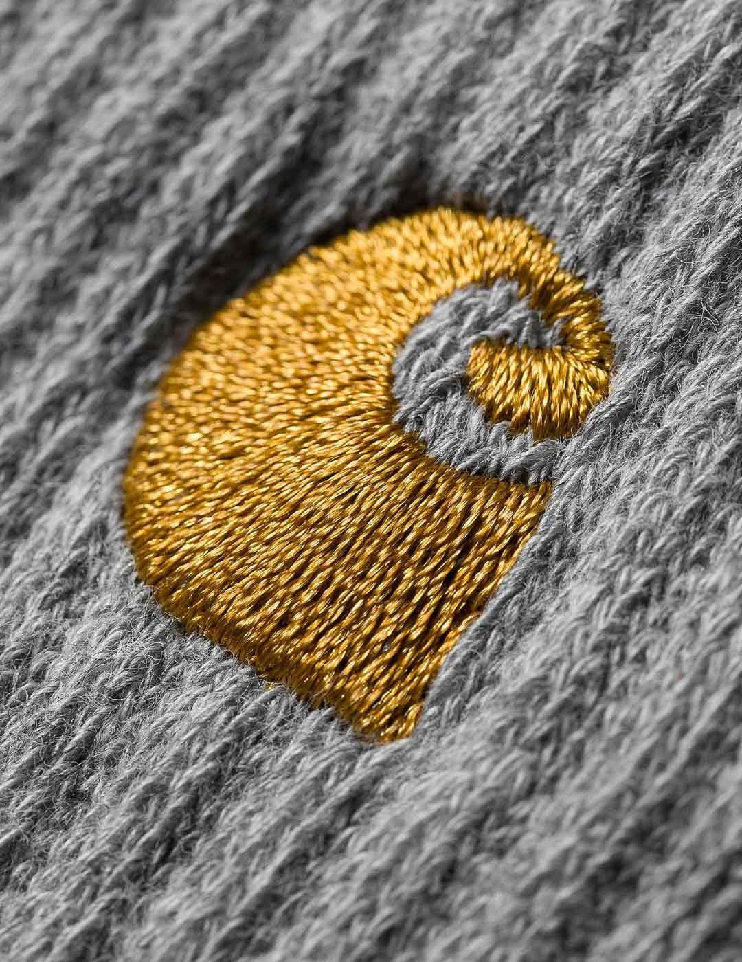 Calcetines Carhartt WIP CHASE - Grey Heather / Gold