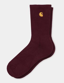 Calcetines Carhartt CHASE - Bordeaux / Gold