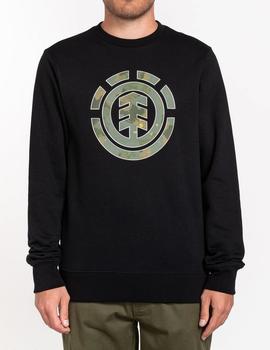 Sudadera Crew Element WATER CAMO ICON FILL - Flint Black