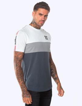 Camiseta Eleven TRIPLE PANEL TAPED - Anthracite Silver