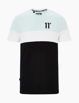 Camiseta Eleven TRIPLE PANEL CUT AND SEW - Glacier/Black/