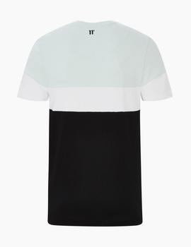 Camiseta Eleven TRIPLE PANEL CUT AND SEW - Glacier/Black/